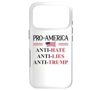 Pro America Anti Trump Hate Lies Resist Sign Anti Trump Flag Coque pour iPhone 17 Pro