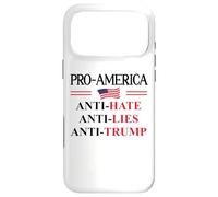Pro America Anti Trump Hate Lies Resist Sign Anti Trump Flag Coque pour iPhone 17 Pro Max