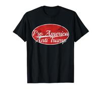 Pro America Anti Trump Patriotic Varsity Style T-Shirt