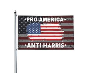 Pro-Amérique Anti-Kamala Harris Bannière 90X150Cm Double Face Résistant Bannière Cour Drapeaux Pour Ferme Intérieure Fêtes