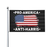 Pro-Amérique Anti-Kamala Harris Bannière 90X150Cm Éclatantes Avec Œillets Bannières Drapeaux Pour Événement Plage Fêtes