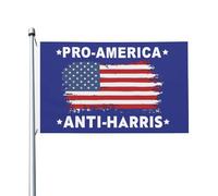 Pro-Amérique Anti-Kamala Harris Décoration Bannière 90X150Cm Avec Œillets Double Face Bannière Cour Drapeau Pour Clubs Fêtes Chambres