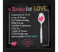 Pro-Art-Bilderpalette an553o2 en scandic 'Recipe Love' Déco Murale for Living - 35 x 35 cm