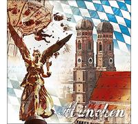 Pro-Art-Bilderpalette g1251a Tableau Mural Impression gi Motif Munich 30 x 30 cm, Multicolore, 30 x 30 cm