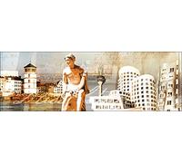 Pro-Art-Bilderpalette g1267e Tableau Mural Impression giclée Motif Düsseldorf 150 x 48 cm, Multicolore, 120 x 40 cm