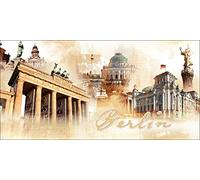 Pro-Art-Bilderpalette g1377g Tableau Mural Impression gi Motif Berlin 100 x 50 cm, Multicolore, 100x50 cm