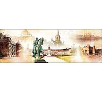 Pro-Art-Bilderpalette g1381e Tableau Mural Impression giclée Motif Karlsruhe 150 x 48 cm, Multicolore, 90 x 30 cm