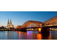 Pro-Art-Bilderpalette g1763gTableau Mural Impression gi Motif Pont sur Le Rhin à Cologne 100 x 50 cm, Multicolore, 60x30 cm