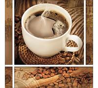 Pro-Art-Bilderpalette gla335a Coffee Impressions II Cadre Mural en Verre Motif Tasse de café Dimensions 30 x 30 cm