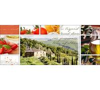 Pro-Art-Bilderpalette gla390o Living in toscany Décoration Murale sous Verre Motif de la Vie toscanel 50 x 125 cm