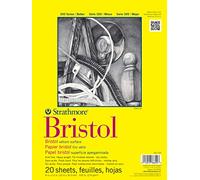 Strathmore Artist – Bloc papier Bristol vélin – 9 x 30,5 cm, 20 feuilles