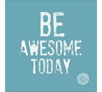 Pro-Art Cadre Mural en Verre avec Texte en Langue Anglaise Be Awesome..., Multicolore, 30 x 30 cm