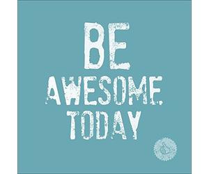 Pro-Art Cadre Mural en Verre avec Texte en Langue Anglaise Be Awesome..., Multicolore, 30 x 30 cm