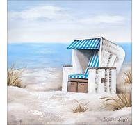 Pro Art ok290j5 Beach Chair Impression sur Toile 50 x 50 cm