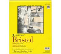 Pro-Art Strathmore Bloc de Papier Bristol Lisse 27,9 cm x 35,6 cm, 20 Feuilles