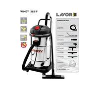 Pro - Aspirateur eau et poussières en inox 2400W 65L 130l/s - WINDY 265 IF