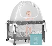 Pro Baby Safety Tente éphémère de sécurité pour lit de bébé et mini-lit de bébé:Housse de protection supérieure pour lit de baldaquin-Moustiquaire de pépinière supérieure transparente-Tente de bébé