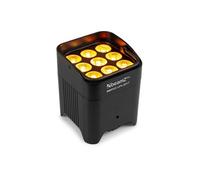 BeamZ Pro BBP59 - Projecteur d'ambiance avec Batterie Remplaçable - IP65 - 9 x 12 W Noir