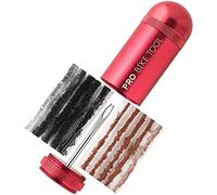 PRO BIKE TOOL Kit de réparation de pneus de vélo sans chambre à air - pour les pneus de VTT et de vélo de route - Réparez une crevaison ou une crevaison -Le kit d'agrafes comprend un bidon de stockage