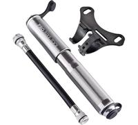 Pro Bike Tool Mini Pompe à vélo avec jauge, Compatible avec valves Presta et Schrader pour vélos de Route, VTT et BMX, Haute Pression 100 psi, Montage