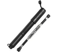 PRO BIKE TOOL Mini Pompe à Vélo avec Manomètre pour Vélo - Compatible Valve Presta et Schrader - Mini pompe a velo - Pompe à vélo avec manomètre - manometre velo - gonfleur velo - pompe velo manometre