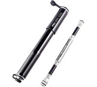 Pro Bike Tool Pompe à vélo avec manomètre pour Presta et Schrader - Gonflage précis - Mini Pompe à Pneu de vélo pour vélo de Route, VTT et BMX, Haute Pression 100 psi, kit de Montage Inclus