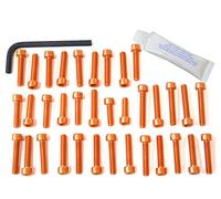 Pro-Bolt EKA115 Kit de vis moteur en aluminium pour Kawasaki Zephyr 550 Orange