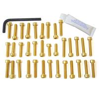 Pro-Bolt EKA236 Kit de vis moteur en aluminium pour Kawasaki W800 Doré