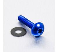 Pro-Bolt LFB520 Vis à tête bombée en aluminium Bleu M5 x 0,8 x 20 mm