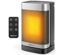 Pro Breeze Chauffage d'Appoint Électrique 1500W, Thermacube mini Oscillant - Radiateur Mobile, Mode Ventilateur 2-en-1, Télécommande, Silencieux, Chauffage soufflant pour salle de bain et chambre