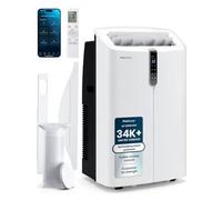 Pro Breeze - Climatiseur Mobile Silencieux 12000 BTU 4-en-1, WiFi, Alexa & Google Home, Déshumidificateur, Ventilateur, Minuterie 24h, Kit Fenêtre, Maison & Bureau