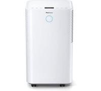 Pro Breeze Déshumidificateur Compresseur 12 L/jour avec capteur d'humidité automatique, Drainage continu, Mode Nuit & Minuterie 24 h Blanc G
