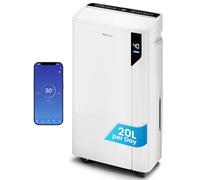 Pro Breeze Déshumidificateur d Air 20L/Jour - économe en énergie avec Mode Séchage des Vetements, Capteur et indicateur d'humidité, Filtre - Absorbeur d'humidité et moisissures - Wi-Fi