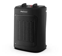 Pro Breeze Mini Radiateur Céramique 2000 W - 3 Niveaux de Puissance - Chauffage d'appoint Compact - Noir
