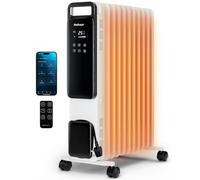 Pro Breeze OmniWarm Radiateur Bain d'Huile Connecté 2500W 11 éléments - Chauffage Électrique, Contrôle Via App, Mode Économique, 3 Modes Chauffage, Thermostat Réglable & Minuteur 24H