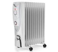 Radiateur à bain d'huile 2500W, 11 colonnes - Chauffage électrique portable - Minuterie intégrée, 3 réglages de chaleur, Thermostat -