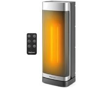 Pro Breeze Thermacube Chauffage d'Appoint 2000W Céramique Soufflant Oscillant - Radiateur Électrique Mobile avec Mode Ventilateur, Thermostat Éco, Télécommande et Écran Tactile pour Chambre