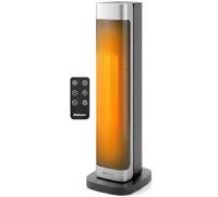 Pro Breeze ThermaCube Plus Chauffage d'Appoint 2200W Céramique Soufflant Oscillant - Radiateur Électrique Mobile avec Mode Ventilateur, Thermostat Éco, Télécommande et Écran Tactile pour Chambre