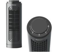 Pro Breeze Ventilateur Colonne de bureau 32,5 cm, 3 vitesses, Oscillation 70°, Minuterie 12h - Petit ventilateur tour Silencieux