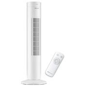 Pro Breeze Ventilateur Colonne Oscillante, Tour de 79 cm, Oscillation 70°, 60 Watts, 3 Vitesses - Télécommande et Minuterie, Programmable, Adapté pour la Maison et le Bureau - Blanc