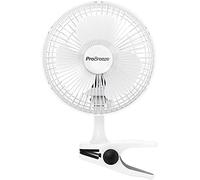 Pro Breeze Ventilateur de bureau professionnel au fonctionnement ultra silencieux et à 2 vitesses pour la maison, le lit et le bureau 6” Blanc