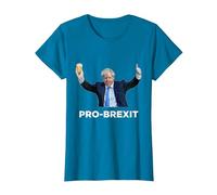 Pro Brexit Brexiteer Fun Conservateur Anglais Politique T-Shirt, Femme, Saphir, XS