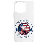 Pro Bull Riding Drapeau USA Rodéo Événement Cowboy Rider Gear Coque pour iPhone 15 Pro Max