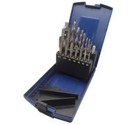 PRO by Lienemann 2359015 Jeu de tarauds 15 pièces | Taraud HSS M3 - M12 | Avec taraud à carotter | Taraud d'incision avec porte-taraud | Jeu de tarauds