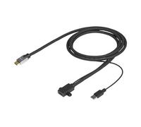 Pro - Câble HDMI avec Ethernet - HDMI pour HDMI, USB (alimentation uniquement) - 5 m - noir - alimentation USB, support Dolby DTS-HD Master Audio,