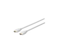 Pro - Câble HDMI - HDMI mâle pour HDMI mâle - 0.5 m - triple blindage - blanc - moulé, support 4K