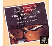 PRO CANTIONE ANTIQUA - ENGLISH PART SONGS&LUTE SONGS CD MITTELALTER KLASSIK NEUF