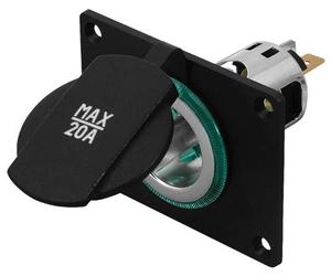 Pro Car Prise électrique avec boîtier encastrable 20 A 12-24 V