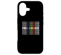 Pro Choice Rainbow Design Coque pour iPhone 17