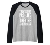 Pro Choice Support féministe Roe V Wade Feminism My Body Manche Raglan